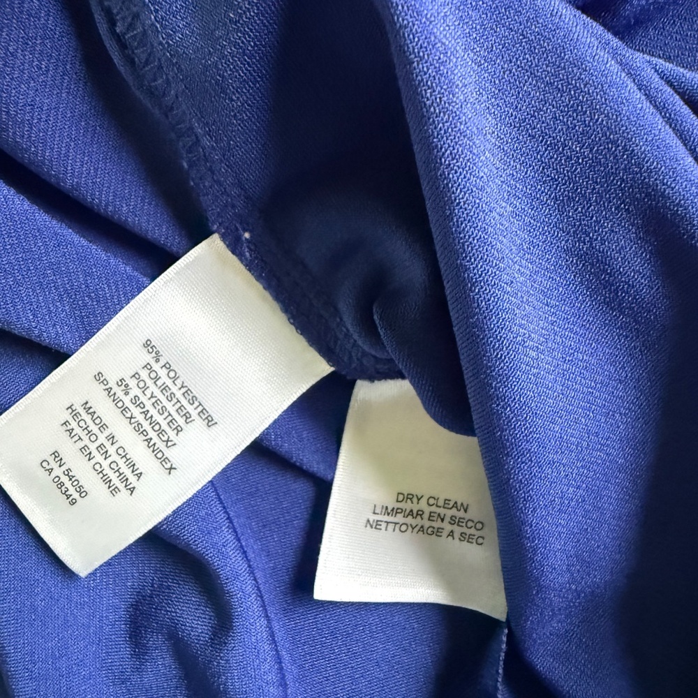 Women’s Long Sleeve Royal Blue Cocktail Dress 1X - Picture 12 of 13